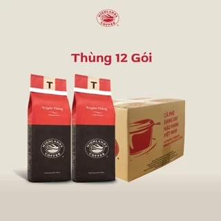 Thùng 12 nguyên gói cà phê rang xay Truyền Thống Highlands Coffee 200g