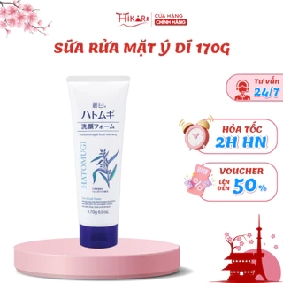 Sữa rửa mặt ý dĩ làm sáng da REIHAKU HATOMUGI W Cleansing foam 170g