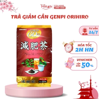 Trà Genpi Orihiro hỗ trợ giảm mỡ thừa chính hãng Nhật Bản - túi 60 gói