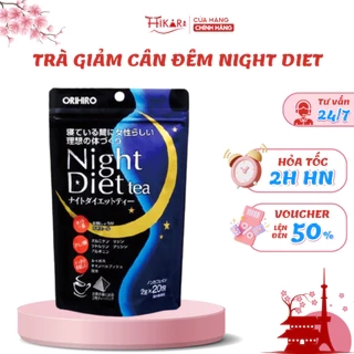 Trà giảm cân đêm Night Diet Tea Orihiro Nhật Bản 24 gói/túi và 40 gói/túi