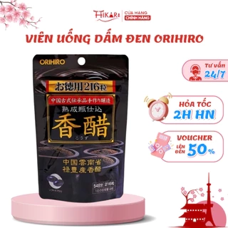 Viên uống dấm đen giảm cân Nhật Bản Orihiro túi 216 viên đẹp da an toàn