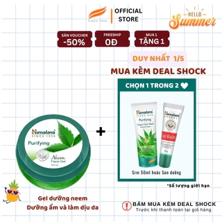 Gel dưỡng ẩm làm dịu da Himalaya Purifying Neem Face Gel 100ml