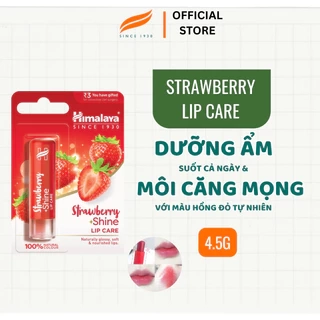Son Dưỡng Môi Chiết Xuất Dâu Tây (Bóng, Mịn Môi) Himalaya Strawberry Shine Lip Care 4.5gm