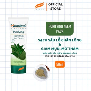 Mặt nạ đất sét lá neem loại bỏ mụn, bã nhờn và mờ thâm Himalaya Neem Face Pack 100ml
