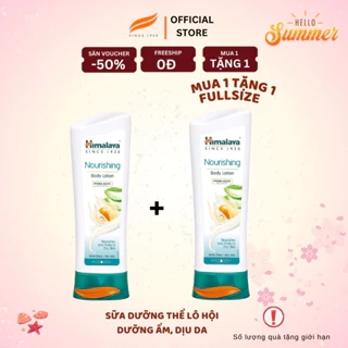 MUA 1 TĂNG 1 [HSD: 30.6.2025] Sữa dưỡng thể cấp ẩm sâu, phục hồi da Himalaya Nourishing Body Lotion 200ml