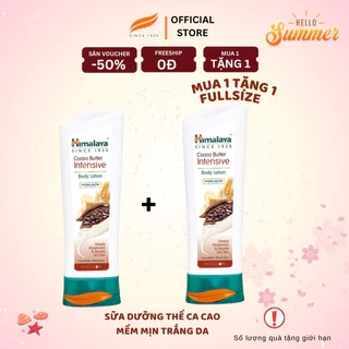 MUA 1 TẶNG 1 [HSD: 31/7/2025] Sữa dưỡng thể dưỡng ẩm sâu mùi ca cao Himalaya Cocoa Butter Intensive Body Lotion 200ml
