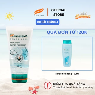 Sữa rửa mặt chanh se khít lỗ chân lông Himalaya Oil Control Lemon Face Wash 150ml