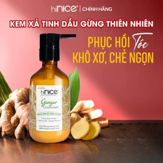 Kem Xả Tinh Dầu Gừng Thiên Nhiên hiNICE Ginger Conditioner Hỗ Trợ Phục Hồi Tóc Khô Xơ, Chẻ Ngọn