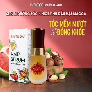 Serum Dưỡng Tóc hiNICE Hạt Macca Giúp Tóc Mềm Mượt Và Hỗ Trợ Phục Hồi Tóc Hư Tổn 50ML
