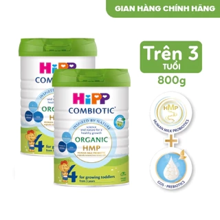 Combo 2 lon Sữa bột công thức HiPP 3 Organic Combiotic 800g hỗ trợ tiêu hóa, tăng chiều cao (2 lon x 800g)