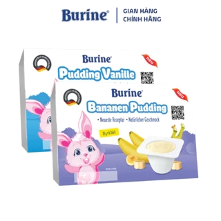 Pudding ăn dặm Burine dành cho bé từ 6 tháng tuổi (Vỉ 6 Hũ x 50g)