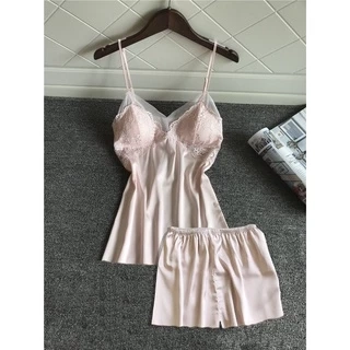 Đồ Bộ Mặc Nhà Hai Dây Quần Cộc Hisexy MS95