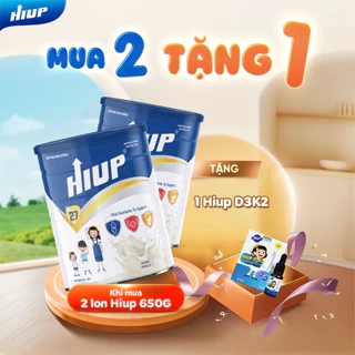 Combo 2 hộp HIUP tăng chiều cao cho trẻ, tăng cân nặng, hỗ trợ bổ sung dinh dưỡng cho bé từ 2 đến 15 tuổi