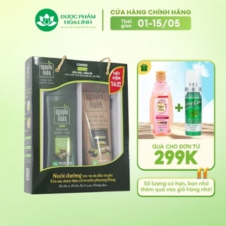 Combo Dầu gội 200ml và Dầu xả 150ml Nguyên Xuân Xanh dưỡng tóc chuyên sâu