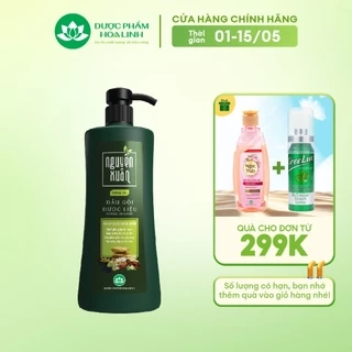 {MỚI} Dầu gội Dược liệu Nguyên Xuân Nâu 450ml - Dành cho tóc thường - Tặng thêm 50ml giá không đổi
