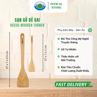 Sạn Gỗ Dẻ Gai Ohiama Beech Wooden Turner - Dụng Cụ Nhà Bếp, Nấu Ăn - Đồ Thủ Công Mỹ Nghệ Hàng VNXK