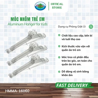 Set 30 Móc Nhôm Treo Quần Áo Ohiama Aluminum Hanger HMMA-16175 - Mắc Phơi Đồ Đa Năng Chính Hãng