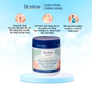 Biostime Thụ Thai Mamabiotic Preconception 210g Trước Khi Mang Thai  Giúp Tăng Khả Năng Thụ Thai