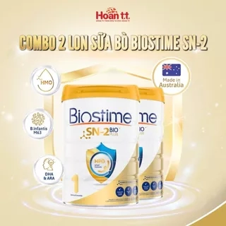 Combo 2 Lon Sữa Bò Biostime HPO Bio Plus Tăng Cường Hấp Thu Cho Bé - Sữa Bò Giúp Cải Thiện Đường Tiêu Hóa Cho Bé
