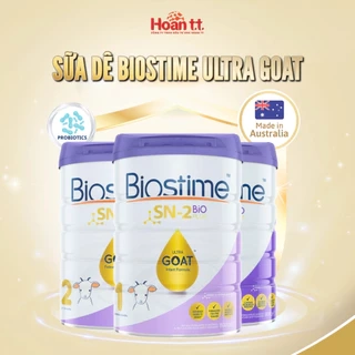 Combo 2 Lon Sữa Dê Giúp Cải Thiện Hệ Tiêu Hóa  Biostime Ultra Goat  - Sữa Bột Tăng Khả Năng Hấp Thu Cho Bé Hộp 800g