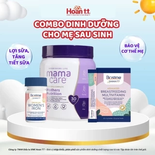 Combo Dinh Dưỡng Cho Mẹ Sau Sinh - Sữa Dinh Dưỡng, Vitamịn Và Sắt Cho Mẹ Giúp Ngừa Thiếu Máu Và Thiếu Chất