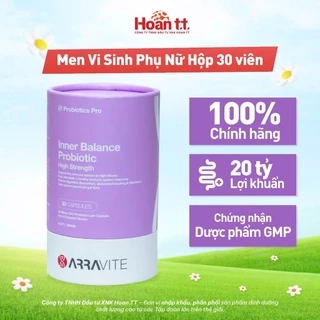 Men Vi Sinh Phụ Nữ  Arravite Inner Balance - Viên Uống Phụ Khoa Ngăn Ngừa Ngứa Ngáy Khó Chịu Cơ Thể