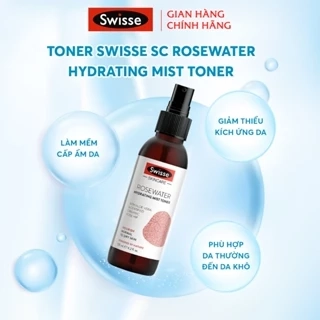 Nước Hoa Hồng Swisse SC rosewwater Hydrating Mist Toner 125ml