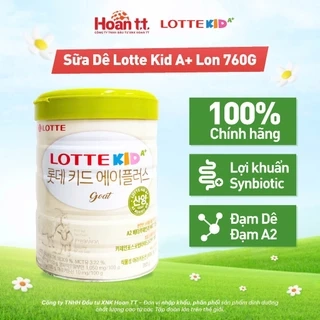 Sữa Dê Lotte Kid A+ Tăng Chiều Cao Cho Bé - Sữa Bột Giúp Phát Triển Trí Não Cho Bé Lon 760g