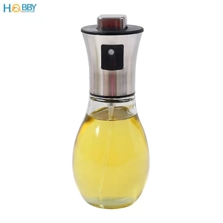 Bình phun xịt dầu ăn thủy tinh nắp bọc inox 304 Hobby Home Decor BD200