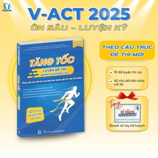 Sách Tăng tốc luyện đề thi Đánh giá năng lực ĐHQGTPHCM - HOCMAI