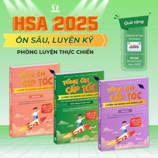 Sách Tổng ôn cấp tốc luyện thi Đánh giá năng lực - ĐHQG HN - HOCMAI