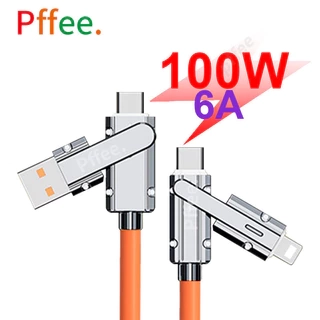 Cáp Pffee 4in1 100w 6A USB Type C Lxxning PD Sạc Nhanh Tất Cả Các Điện Thoại Đa Năng