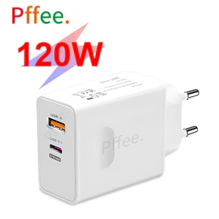 Pffee 120W 67W USB C + QC5.0 Sạc Nhanh Loại C Cắm PD Adapter Du Lịch Sạc USB