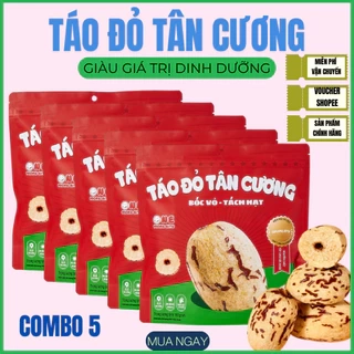 COMBO 5 TÚI Táo Đỏ Tân Cương Bóc Vỏ, Tách Hạt Tốt Cho Sức Khoẻ - Táo Ăn Liền, Ngọt Thanh