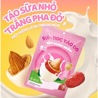 DEAL 1 GÓI- Sữa Bọc Táo Đỏ Hạt Hạnh Nhân Thượng Hạng - Táo Đỏ Tân Cương Kẹp Hạt Ngon Khó Cưỡng 105g
