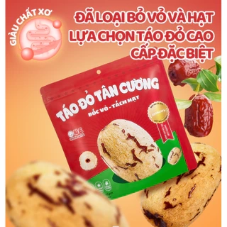 DEAL HOT 1 GÓI- Táo Đỏ Tân Cương Bóc Vỏ - Tách Hạt Tốt Cho Sức Khoẻ - Táo Ăn Liền, Ngọt Thanh 160g