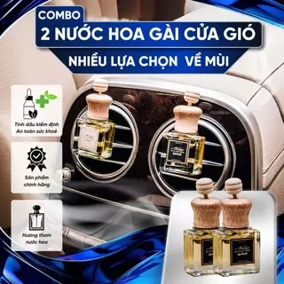 Combo 2 nước hoa ôtô gài cửa gió - hương thơm các hãng nước hoa Niche cao cấp - nhiều lựa chọn mùi - Reed scent 10m