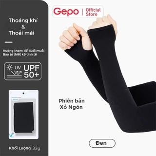 Găng tay chống nắng nam nữ xỏ ngón chống tia UV chất liệu co dãn 4 chiều thoáng mát thấm hút mồ hôi