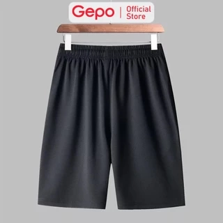 Quần Short Thể Thao Nam Màu Đen Chuyên Tập Gym & Chạy Bộ GEPO