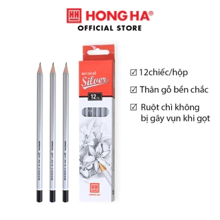 Bút chì gỗ 2B Hồng Hà Siliver - 3532