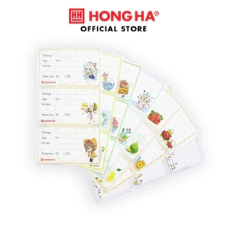 Nhãn vở cấp II Hồng Hà 3478