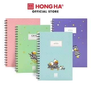Sổ lò xo kẻ ngang/kẻ caro 200 trang B5 Hồng Hà Oringa - 4168/4176
