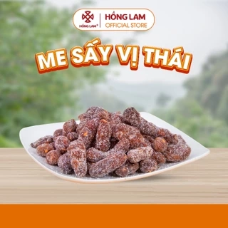 Me sấy vị thái Hồng Lam, dạng hộp. Có vị chua, mặn, ngọt, cay