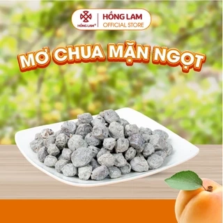 Ô mai (xí muội) mơ chua mặn ngọt Hồng Lam, dạng hộp. Có vị chua, mặn, ngọt