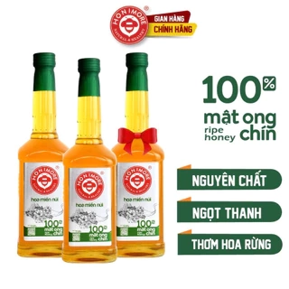 Set 2 chai tặng 1 chai: Mật ong chín Hoa Miền Núi Honimore 630g -100% mật ong rừng nguyên chất