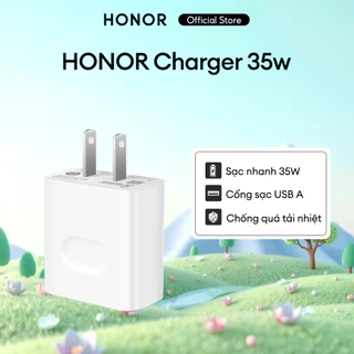 Củ sạc Adapter HONOR Charger 35W Cổng USB Màu Trắng | Super Charger