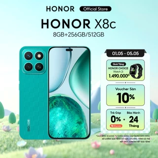 Điện thoại HONOR X8c 8GB + 256/512GB | Camera 108MP| Kháng bụi và nước| Snapdragon 685 | Pin 5000mAh