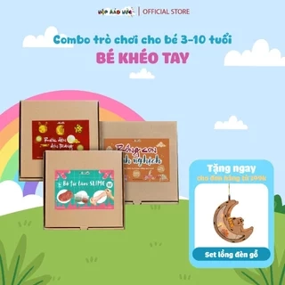 Combo 3 trò chơi Bé khéo tay cho bé 3-10 tuổi, giúp bé rèn luyện sự khéo léo và tính kiên nhẫn