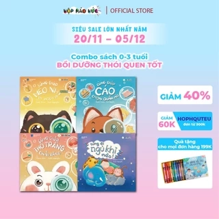 Combo 4 sách Bồi dưỡng thói quen tốt cho bé 0-3 tuổi giúp hình thành những hoạt động tích cực hàng ngày