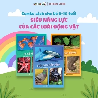 Combo sách Siêu năng lực của các loài động vật cho bé 6-10 tuổi giải mã sự tò mò, những điều thú vị về thế giới động vật